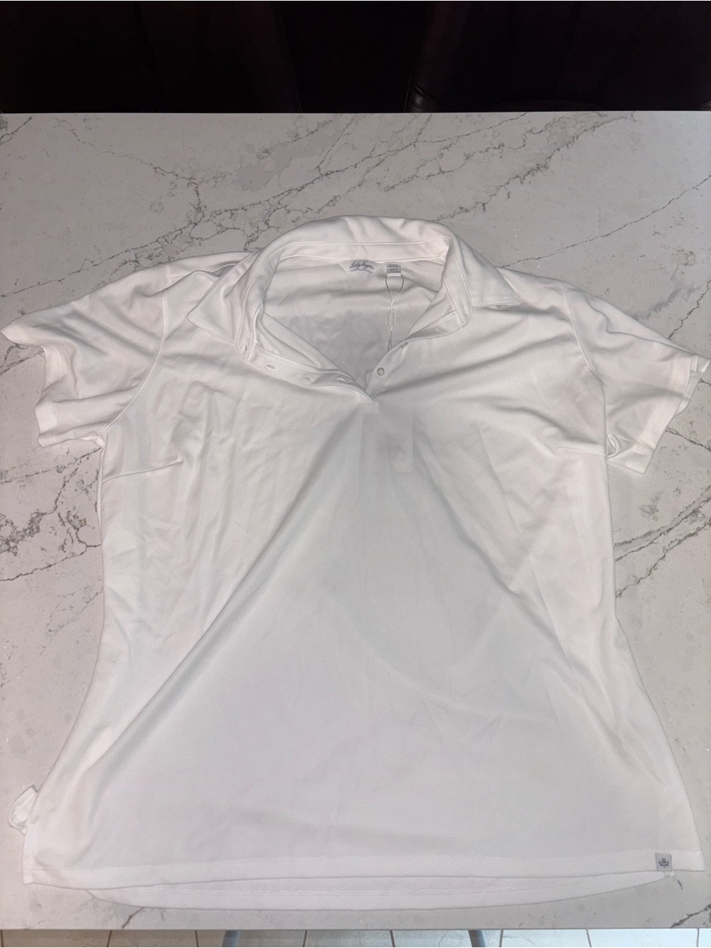 Lady Hagen White Polo Golf Top